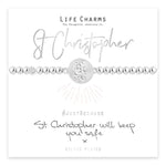 Load image into Gallery viewer, luscious scarves Bracelets Life Charms Silver Plated St Christopher Bracelet with gift box
