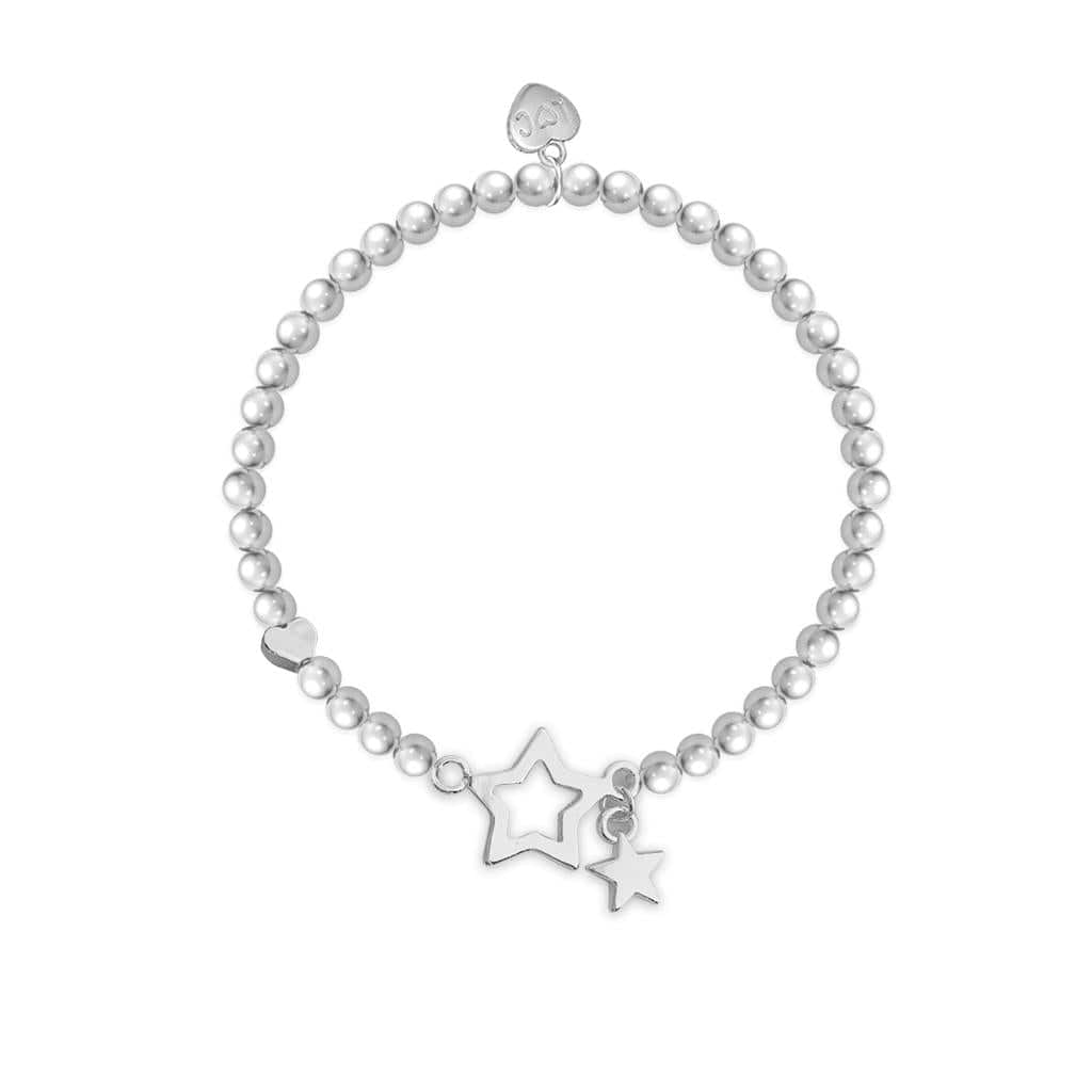 luscious scarves Bracelets Life Charms Silver Plated Super Star Bracelet with gift box