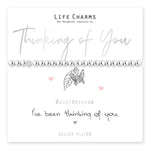 Load image into Gallery viewer, luscious scarves Bracelets Life Charms Silver Plated Thinking of You Bracelet with gift box
