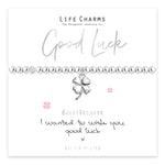 Load image into Gallery viewer, luscious scarves Bracelets Life Charms Silver Plated Wish You Good Luck Bracelet with gift box
