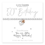 Load image into Gallery viewer, luscious scarves Bracelets Life Charms Silver Plated You are 50 Bracelet with gift box
