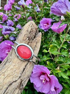 luscious scarves Bracelets Miss Milly Coral Marble Resin Hinged Bangle FB66GPMB