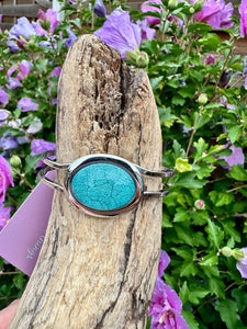 luscious scarves Bracelets Miss Milly Sky Blue Sparkle Marble Resin Hinged Bangle FB66MBMB