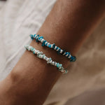 Load image into Gallery viewer, luscious scarves Bracelets Pinapple island Dunes Stone Bead Bracelet Deep Ocean
