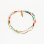 Load image into Gallery viewer, luscious scarves Bracelets Pineapple Island Halcyon Turquoise &amp; Shell Bracelet Trio Set
