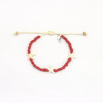 Load image into Gallery viewer, luscious scarves Bracelets Pineapple Island Tidepool Starfish Bracelet Dusky Dark Pink
