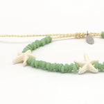 Load image into Gallery viewer, luscious scarves Bracelets Pineapple Island Tidepool Starfish Bracelet Dusky Green
