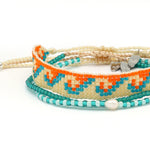 Load image into Gallery viewer, luscious scarves Bracelets Pineapple Island Tropical Swells Bracelet Set
