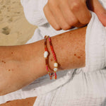 Load image into Gallery viewer, luscious scarves Bracelets Pineapple Island Tropis Beaded Shell Bracelet
