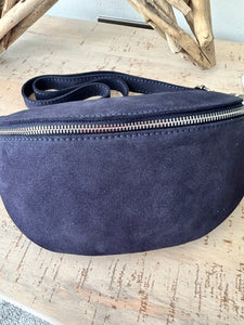 luscious scarves Bum bag Italian Suede Leather Bum/Sling Bag