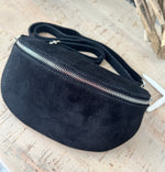 Load image into Gallery viewer, luscious scarves Bum bag Italian Suede Leather Bum/Sling Bag
