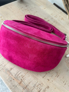 luscious scarves Bum bag Italian Suede Leather Bum/Sling Bag