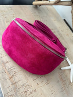 Load image into Gallery viewer, luscious scarves Bum bag Italian Suede Leather Bum/Sling Bag
