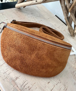 Load image into Gallery viewer, luscious scarves Bum bag Italian Suede Leather Bum/Sling Bag
