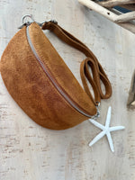 Load image into Gallery viewer, luscious scarves Bum bag Italian Suede Leather Bum/Sling Bag
