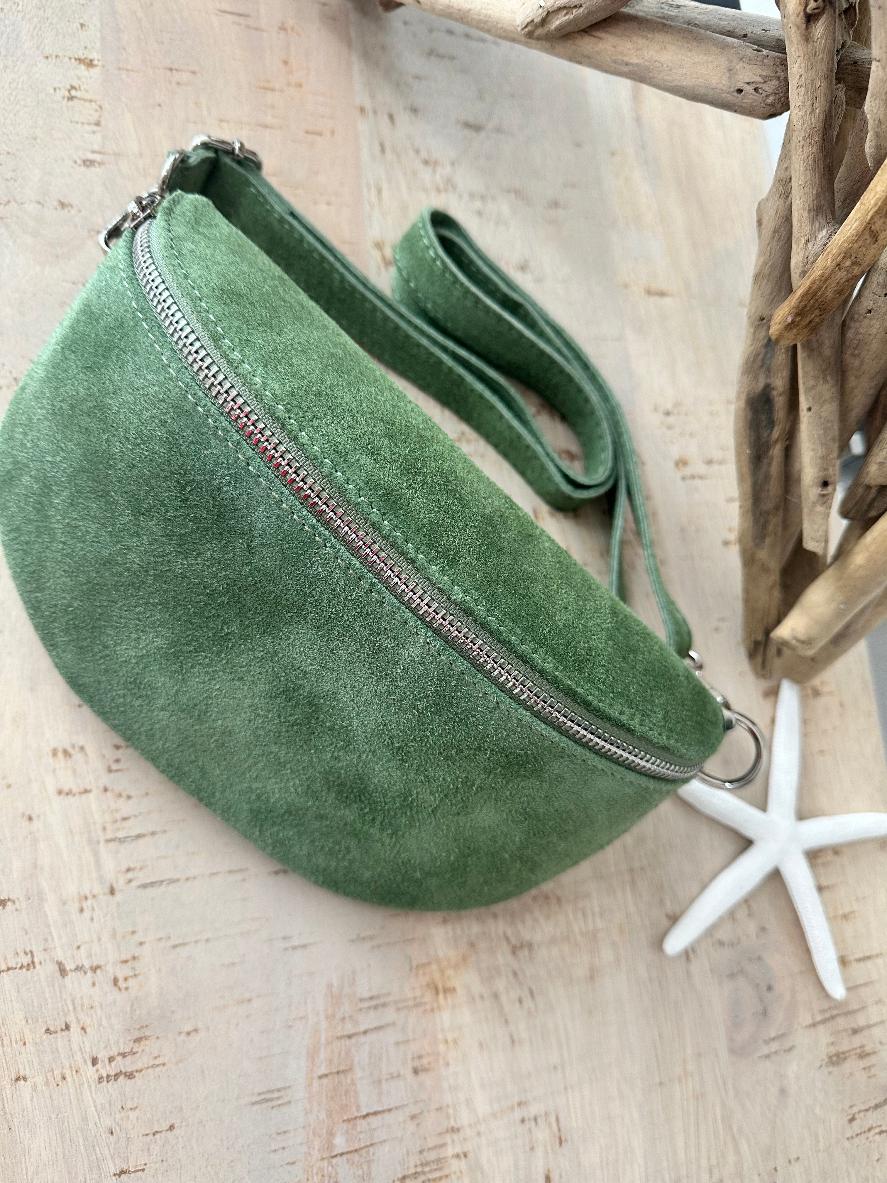 luscious scarves Bum bag Italian Suede Leather Bum/Sling Bag