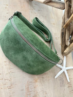 Load image into Gallery viewer, luscious scarves Bum bag Italian Suede Leather Bum/Sling Bag
