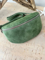 Load image into Gallery viewer, luscious scarves Bum bag Italian Suede Leather Bum/Sling Bag
