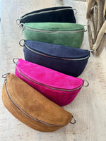 Load image into Gallery viewer, luscious scarves Bum bag Italian Suede Leather Bum/Sling Bag
