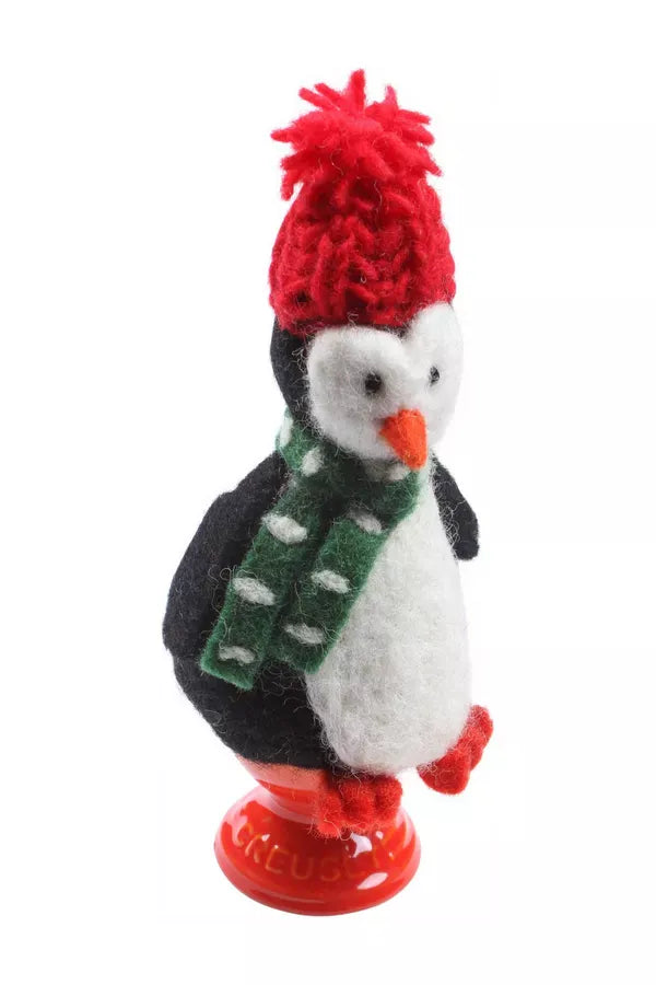 luscious scarves christmas decorations Pachamama Penguin Egg Cosy, Hand Felted, Fair Trade