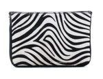 Load image into Gallery viewer, luscious scarves clutch bag Italian Leather Small Zebra Clutch Bag
