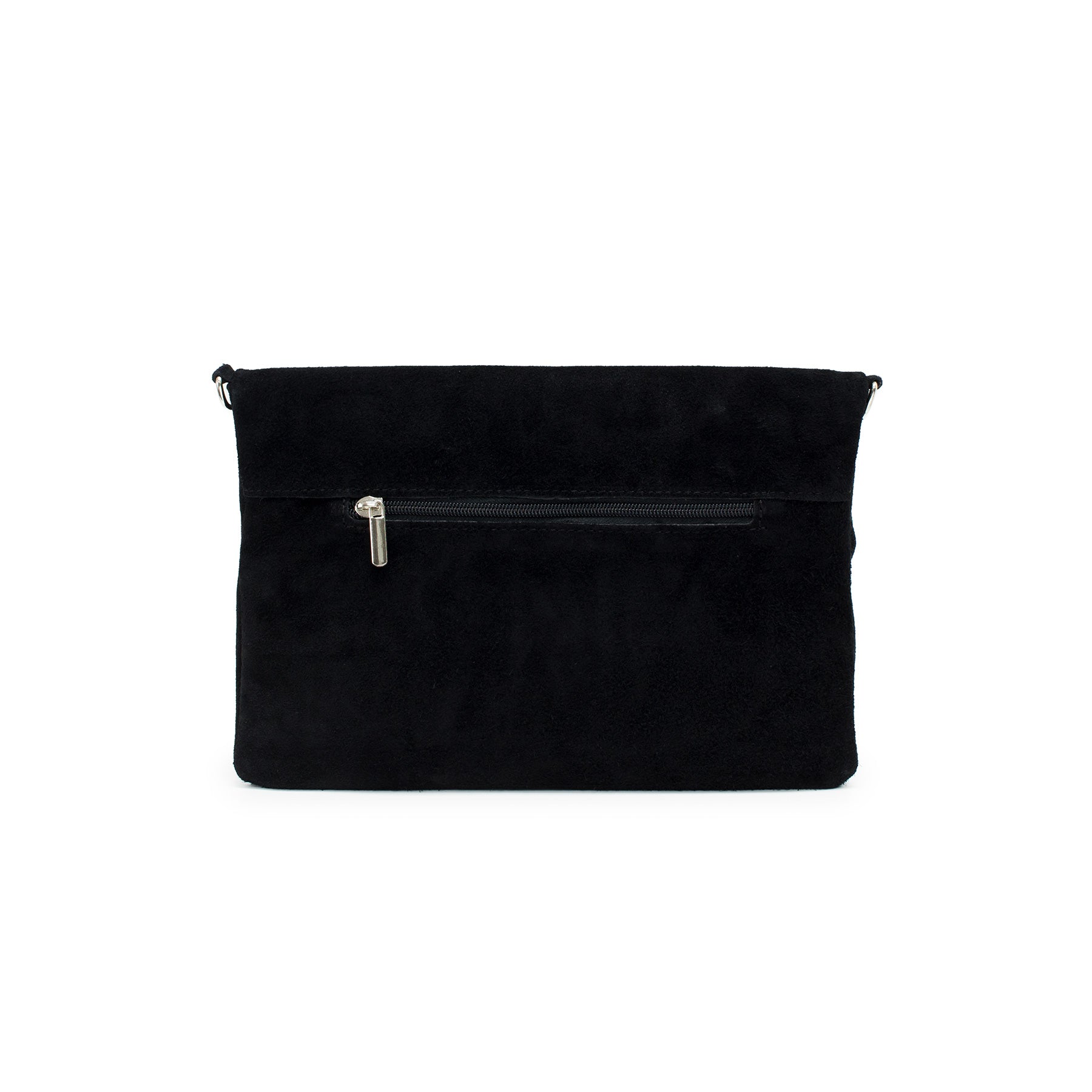 luscious scarves clutch bag Italian Suede Leather Fold Over Clutch Bag with Tassel.