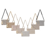 Load image into Gallery viewer, luscious scarves clutch bag Straw Aztec Clutch Bag with Tassel &amp; Adjustable Strap
