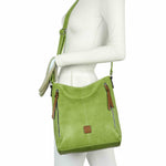 Load image into Gallery viewer, luscious scarves crossbody Faux Leather Double Verticle Front Zip , Shoulder Crossbody Bag
