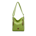Load image into Gallery viewer, luscious scarves crossbody Faux Leather Double Verticle Front Zip , Shoulder Crossbody Bag
