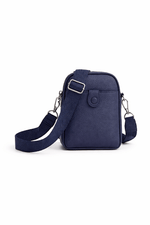 Load image into Gallery viewer, luscious scarves crossbody Navy Compact Crossbody Phone Bag with Wide Strap – Multiple Colours Available
