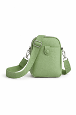 Load image into Gallery viewer, luscious scarves crossbody Pale Green Compact Crossbody Phone Bag with Wide Strap – Multiple Colours Available
