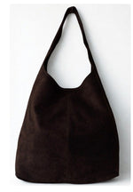 Load image into Gallery viewer, luscious scarves Dark Brown Genuine Italian Suede Slouchy Hobo Bag available in 8 colours .
