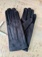 Load image into Gallery viewer, luscious scarves Dark grey Faux suede Ladies Gloves available in 8 Colours.
