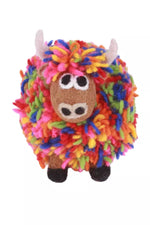 Load image into Gallery viewer, luscious scarves decoration Pachamama Archie The Highland Colourful Cow , Hand Felted, Fair Trade
