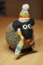 Load image into Gallery viewer, luscious scarves decoration Pachamama Hand Felted Stuart the Lakeland Sheep Ornament , Fairtrade
