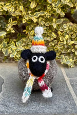 Load image into Gallery viewer, luscious scarves decoration Pachamama Hand Felted Stuart the Lakeland Sheep Ornament , Fairtrade
