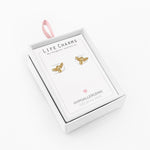 Load image into Gallery viewer, luscious scarves Earrings Life Charms Gold bee stud earrings
