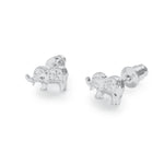 Load image into Gallery viewer, luscious scarves Earrings Life Charms Lucky elephant silver studs
