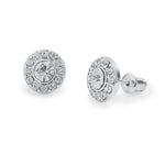 Load image into Gallery viewer, luscious scarves Earrings Life Charms Round silver studs
