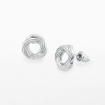 Load image into Gallery viewer, luscious scarves Earrings Life Charms Silver knot stud earrings
