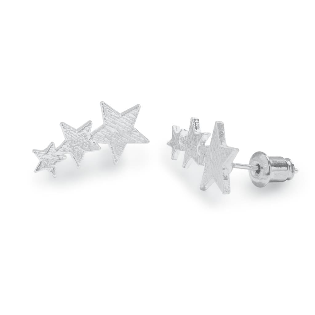 luscious scarves Earrings Life Charms Stargazer silver studs