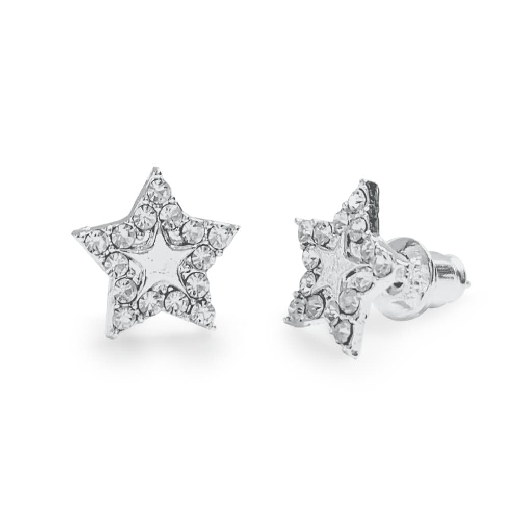 luscious scarves Earrings Life Charms Twinkle stars silver studs