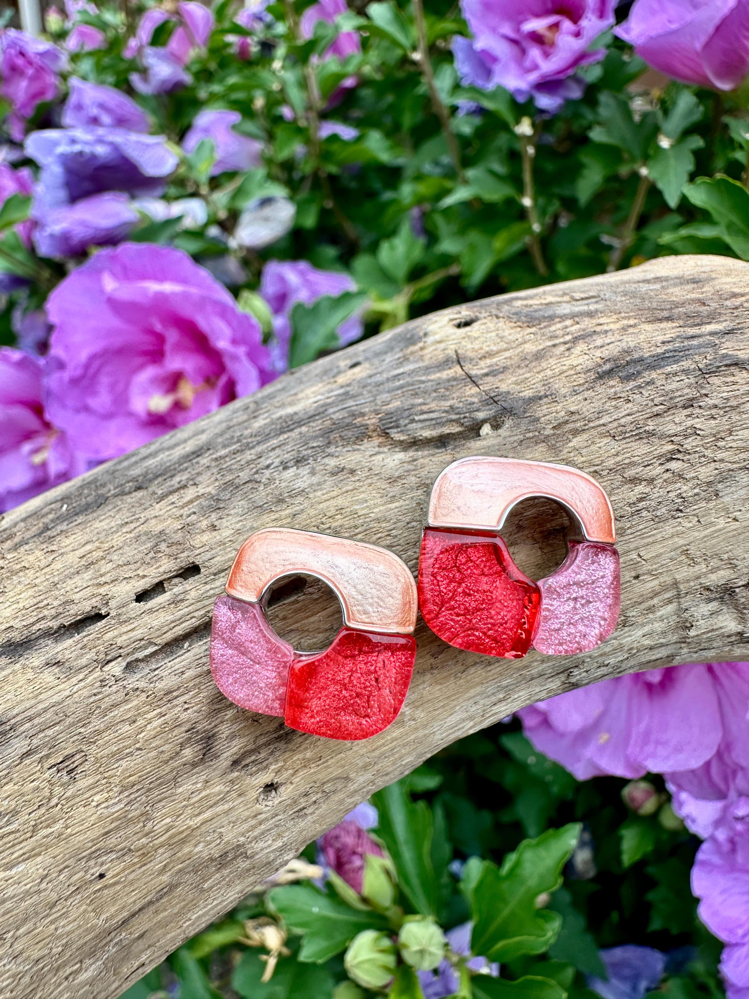 luscious scarves Earrings Miss Milly Coral Toroid Earrings FE672GPMB