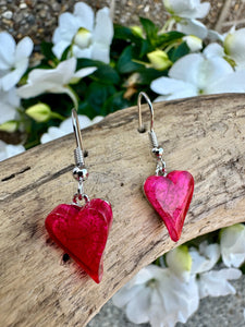 luscious scarves Earrings Miss Milly Fuchsia Pink Heart Earrings , FE211
