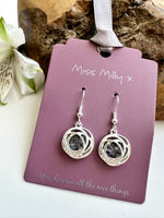 Load image into Gallery viewer, luscious scarves Earrings Miss Milly Grey and Silver Drop Earrings FE375GYIP
