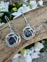 Load image into Gallery viewer, luscious scarves Earrings Miss Milly Grey and Silver Drop Earrings FE375GYIP
