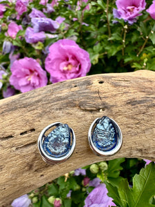 luscious scarves Earrings Miss Milly Powder Blue Nugget Earrings FE681WSIP