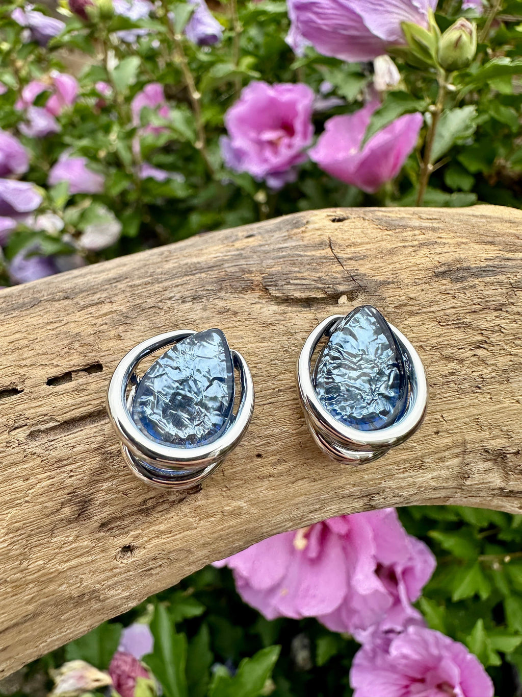 luscious scarves Earrings Miss Milly Powder Blue Nugget Earrings FE681WSIP