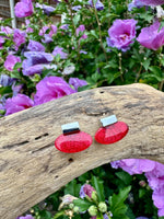 Load image into Gallery viewer, luscious scarves Earrings Miss Milly Red Deco Earrings FE745SLMB
