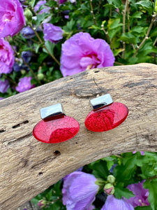 luscious scarves Earrings Miss Milly Red Deco Earrings FE745SLMB